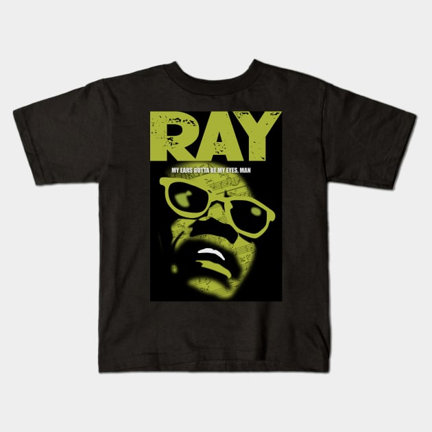 Ray - Alternative Movie Poster Kids T-Shirt by MoviePosterBoy